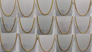 Latest 22kt gold chains with weight and price  | Gold Chain collection 2023 | Daily use gold chain