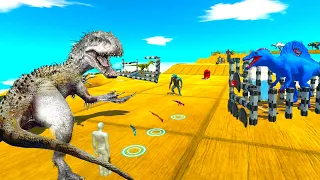 INDOMINUS REX RELEASE CARNIVORE DINOSAURS  - Animal Revolt Battle Simulator