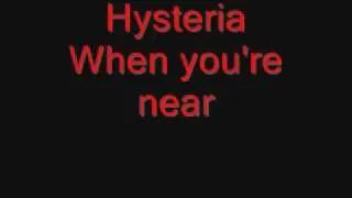 Def Leppard - Hysteria (lyrics)