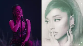 ARIANA GRANDE AMAZING WHISTLES. my hair live VS studio version. side by side comparison