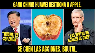 GANÓ CHINA! HUAWEI DESTRONA A APPLE  SE CAEN LAS ACCIONES  BRUTAL