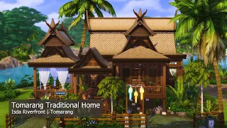 Tomarang Traditional Home | The Sims 4 For Rent | Stop Motion Build | No CC