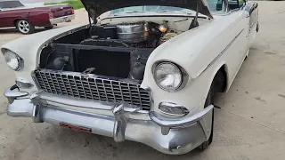 1955 Chevy Bel Air at Old Car Revival Coupland Texas