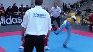 point fighting st.kadeti do 42kg Aleksander Maselj vs Timi Sitar