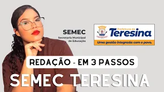 Redação SEMEC Teresina - em 3 passos