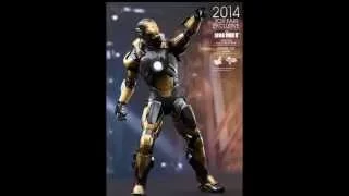 Videos de todas las armaduras de Iron man 1,2 y 3 con sus nombres