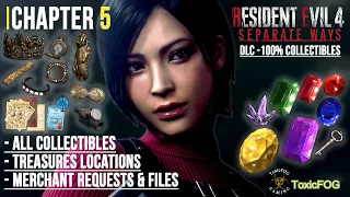RE4 Remake - Separate Ways DLC [CHAPTER 5] ALL COLLECTIBLES - TREASURES - MERCHANT REQUESTS & FILES
