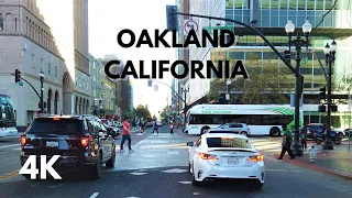 OAKLAND CALIFORNIA, DRIVING, USA, [4K]