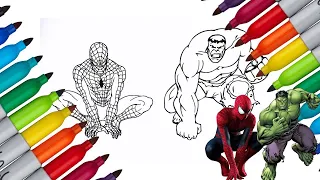 Marvel's Clash: Coloring Spiderman & Hulk Adventures!