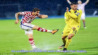 Croatia vs kosovo world cup qualifier abandoned after 25 minutes