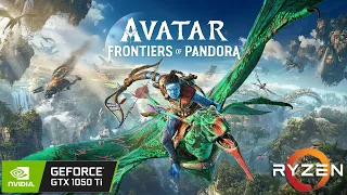 Avatar: Frontiers of Pandora - GTX 1050 Ti - 1080p - 900p - 720p - FSR 3 FG OFF/ON