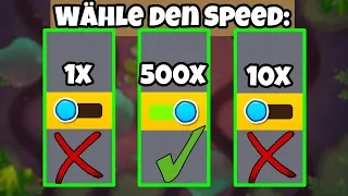 500% Geschwindigkeit Challenge in BTD6