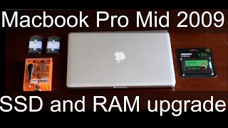 Macbook Pro Mid 2009 SSD and RAM Upgrade