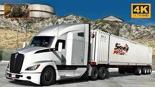 Kenworth T680 w/ Paccar MX-13 | Pioche - Salt Lake City | ATS Gameplay 4K + wheel cam