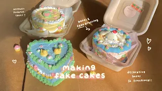 making fake cakes! 🎂🧸 diy decorative boxes