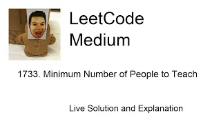 1733. Minimum Number of People to Teach (Leetcode Medium)