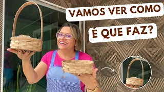 PASSO A PASSO DE LINDA CESTA EM PAPELÃO