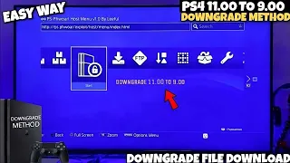 Downgrade PS4 11.02 to 9.00 |How to reverting PS4 to 9.00