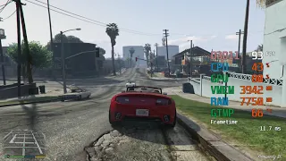 GeForce GTX 1660 ti -- AMD Ryzen 5 2600 -- Grand Theft Auto V GTA V FPS Test