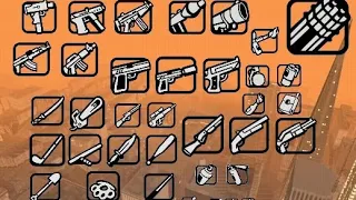 ALL WEAPONS E SOUNDS OF GTA SAN ANDREAS in 54 Seconds (Em Terceira Pessoa)