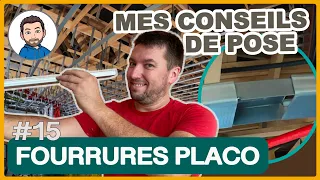 Faire la STRUCTURE d'un PLAFOND en PLACO - Pose des FOURRURES