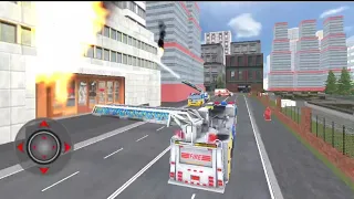 Real Fire Truck Driving New Fire Fighting Fireman's Daily Job - Simulator Gameplay