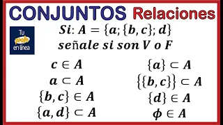 CONJUNTOS 01: Relación de Pertenencia e Inclusión