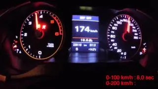 Audi A4 B8 2.0tdi (170HP) acceleration 0-100, 0-200