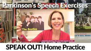 2/7/2024 Parkinson's Speech Exercises: The Beatles