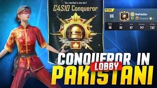 Conqueror in Pakistani Lobby🔥 | Falinstar Gaming | PUBG MOBILE