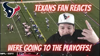 Houston Texans Fan Reaction VS Colts! Texans AFC South Champions!