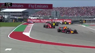 2018 United States Grand Prix Race Highlights start 2