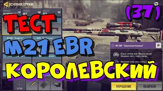 CALL OF DUTY MOBILE! ТЕСТ СНАЙПЕРСКОЙ ВИНТОВКИ M21 EBR В ОКРАСКЕ "КОРОЛЕВСКИЙ БАГРОВЫЙ"! (37)