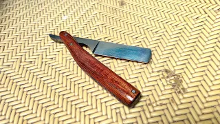 forging razor from leaf spring jook