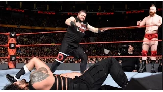 Roman Reigns &  Kevin Owens vs  Cesaro & Sheamus  Raw, Nov  14, 2016 Full HD