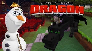 Minecraft - HOW TO TRAIN YOUR DRAGON - Toothless meets Olaf [35]