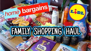 GROCERY HAUL ~ HOME BARGAINS & LIDL ~ FAMILY OF FIVE