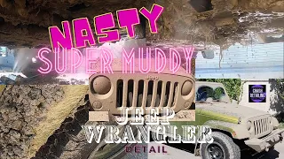 Muddy Jeep Wrangler Detail |  Dirty Muddy Jeep Wrangler | Detailing Vehicle