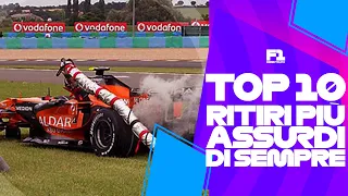 I 10 RITIRI PIÙ ASSURDI DI SEMPRE IN F1 ||| TOP 10