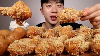 ASMR MUKBANG KOREAN SWEET BHC CHICKEN EATING SHOW