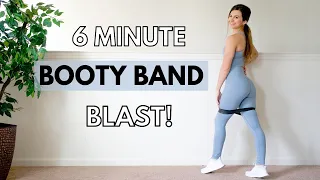 6 Minute Booty Band Blast Workout with Ashley Gaita - Home Lower Body Resistance Bands Routine