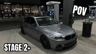 TUNED STAGE 2+ BMW F10 535i NIGHT TIME POV