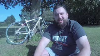 My Bike (Carrera Hellcat) and Preparing For My Longest Ride Yet... 25 miles At 150kg