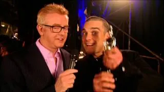 Chris Evans interviews Robbie Williams backstage | BRIT Awards 2005