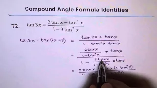 Compound Angle Identity tan(3x) Formula Derivation