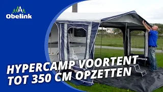 Pitching instruction Obelink Hypercamp awning to 350 cm