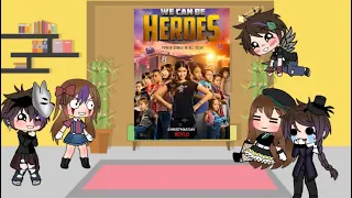 Afton family reacts to we can be heroes trailer(Original)