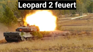 Bundeswehr Kampfpanzer Leopard 2 A6 - Munition KE DM53 und HE DM11 kurz vorgestellt scharfer Schuss
