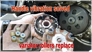 How to Fix scooter handle vibration | Variator Roller Replace | Clutch Roller Replace | DIY | Activa