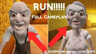 IF YOU SEE GRANDPA & GRANNY, RUN AWAY FAST!!. Grandpa And Granny Home Escape. Full Gameplay (Door)